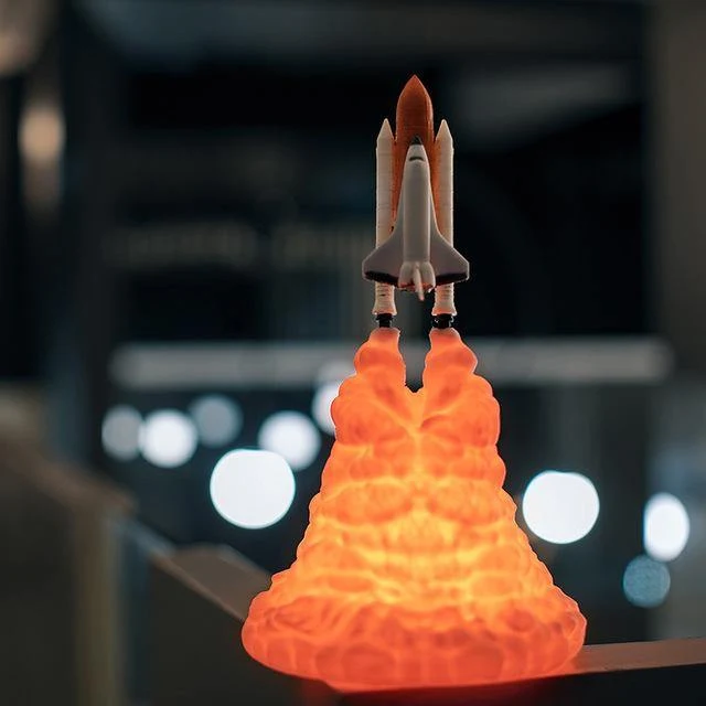 3D Print Space Shuttle Night Lamp